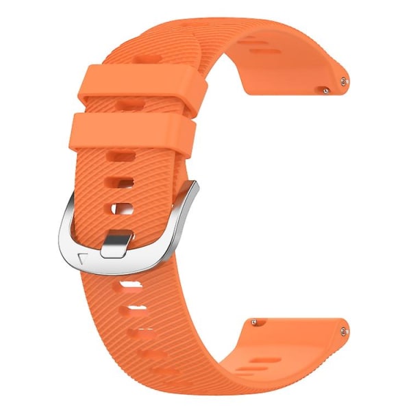 For Garmin Forerunner 158 20 mm ensfarget myk silikonklokkerem FGQ Orange