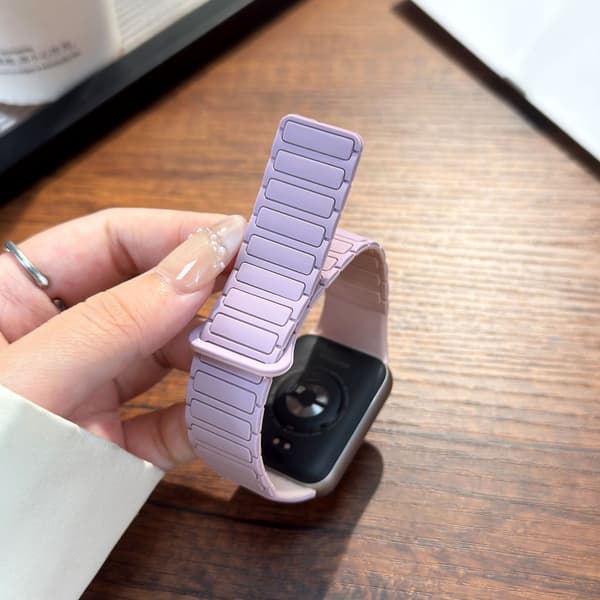 Armbånd til Xiaomi Smart Band 8 Pro/9 Pro, silikone magnetisk urrem (Sort)