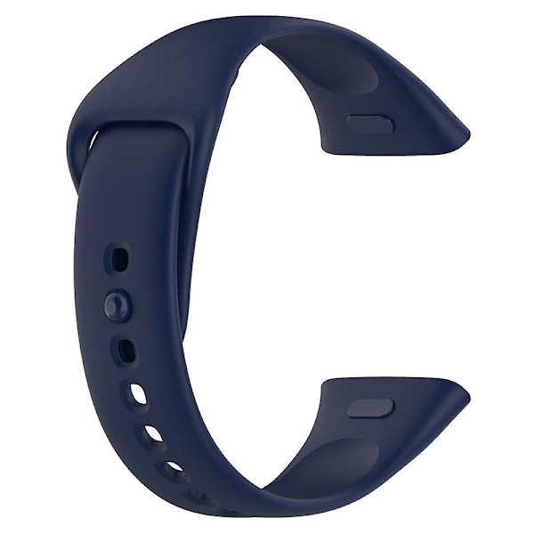 Silikoneurrem til Xiaomi Redmi Watch 3/Mi Lite Watch 3 Blød rem Hurtigudløser urrem Midnight Blue