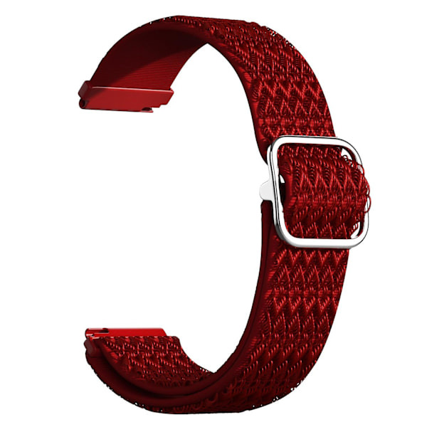 20mm säädettävä rombinylon älykello rannehihna Samsung Galaxy Watch 42mm Red C Samsung Galaxy Watch 4