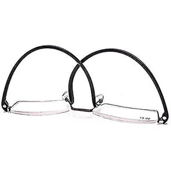 Puolirunkoiset metalliset lukulasit silmien rasitusta estävät siniset valoa estävät lasit-wtake 1.25x Black