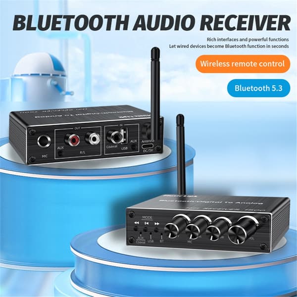 Bluetooth-mottaker U-Disk Mic-forsterker, Bluetooth 5.3 lydadapter
