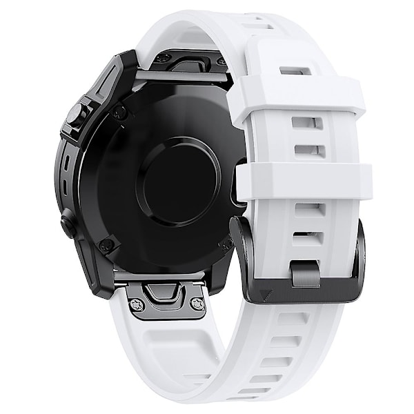 KLB-LWGJ-001 För Garmin Fenix 7 / 7 Pro Remband Ersättning QuickFit 22mm Silikon Armband White
