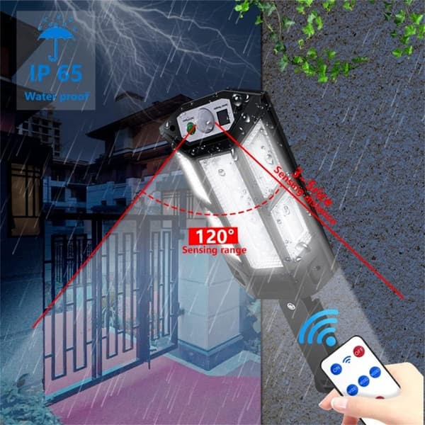 Utendørs Solar Flomlys Lampe 3 Moduser LED Belysning, 84 SMD 84 SMD