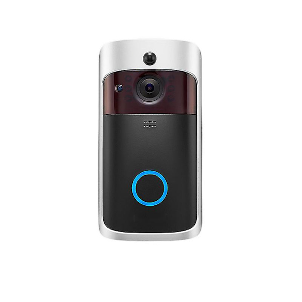 Älykäs langaton Wi-Fi Ring Doorbell Security Intercom Kameran ovikello Black