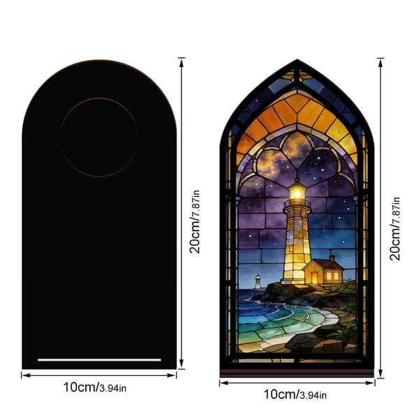Fantasy bokkrok for bokelskere, med stearinlyslampe Lighthouse 2
