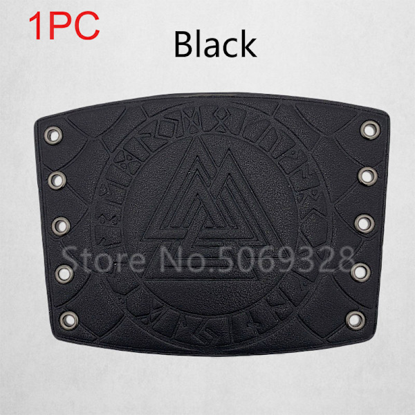 1 stk Cosplay rekvisitter i kunstskinn viking kostyme snøring arm panser mansjett korsstreng Steampunk middelalder hansske armbånd Black