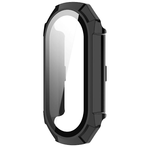 För Mi-Band 8 Full Edge-Screen Protector Case Watch Bumper-Shell Dammtätt cover Black