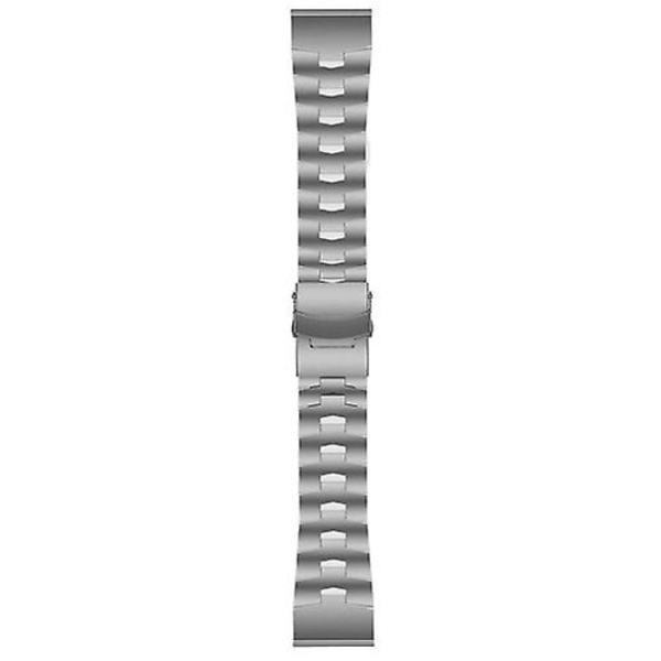 Til Garmin Tactix 7 Pro 26mm Titanium Alloy Quick Release Watch Band KQL Titanium Gray