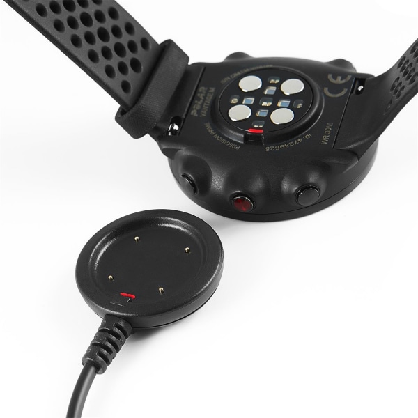 Smart Watch-ladedatakabel for Polar Ignite, lengde: 1m (svart)