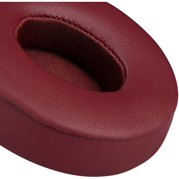 Öronkuddar som är kompatibla med Beats Solo2 & Solo3 trådlösa On-Ear-hörlurar Burgundy
