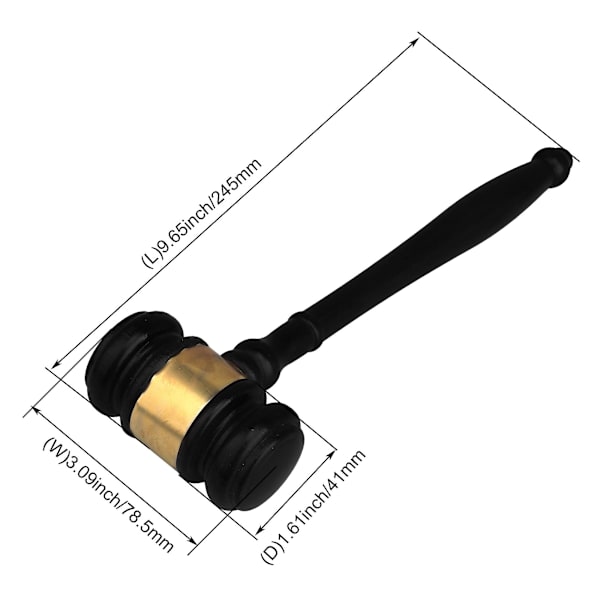 Tre Gavel Lydblokk for Advokat Dommer Gave Auksjonsmøte - BQLZR