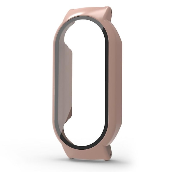 För 8/8 NFC Full Edge-Screen Protector Case Watch Bumper-Shell Dammtätt cover Pink