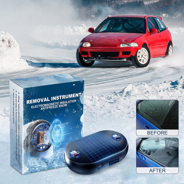 Avancerad elektromagnetisk frysskyddsanordning för snöröjning, frysskyddsanordning för elektromagnetisk snöröjning för bilar 3 Pcs