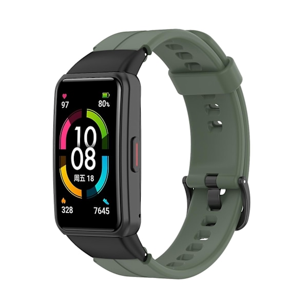 Silikonarmbånd for Honor Band 7 Olive Green