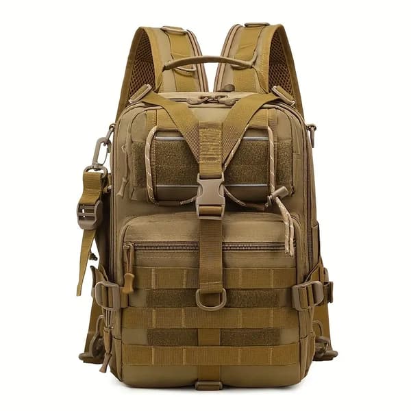 Monitoiminen vedenpitävä ulkoilureppu Brown