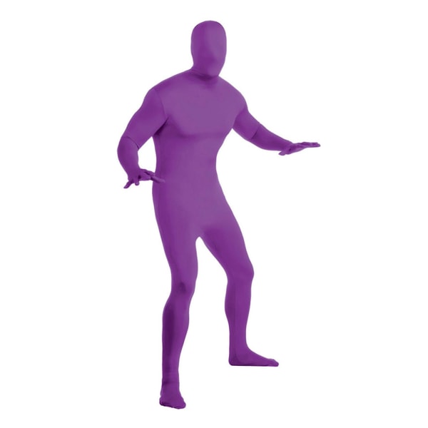 Spandex-dress Hel Jumpsuit, Voksen Herre Dame Tights Dress Halloween Kostymer 140cm Purple
