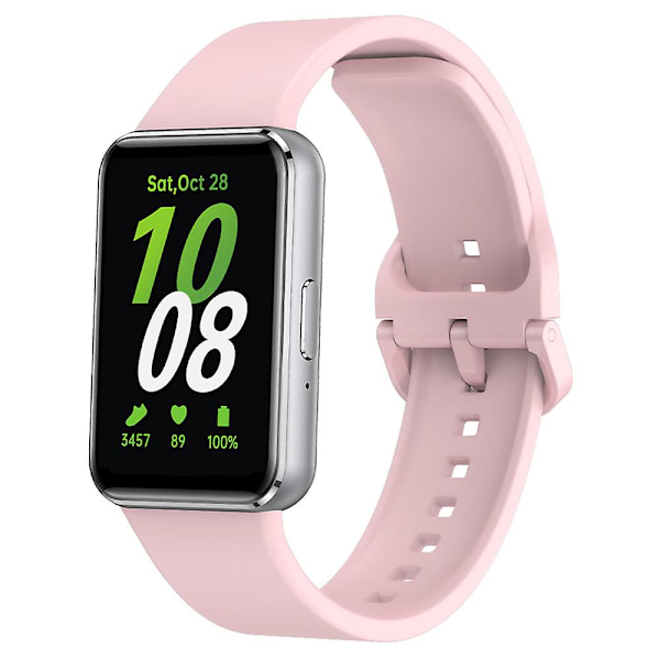 Til Samsung Galaxy Fit3 urrem blød silikone rem udskiftning Pink