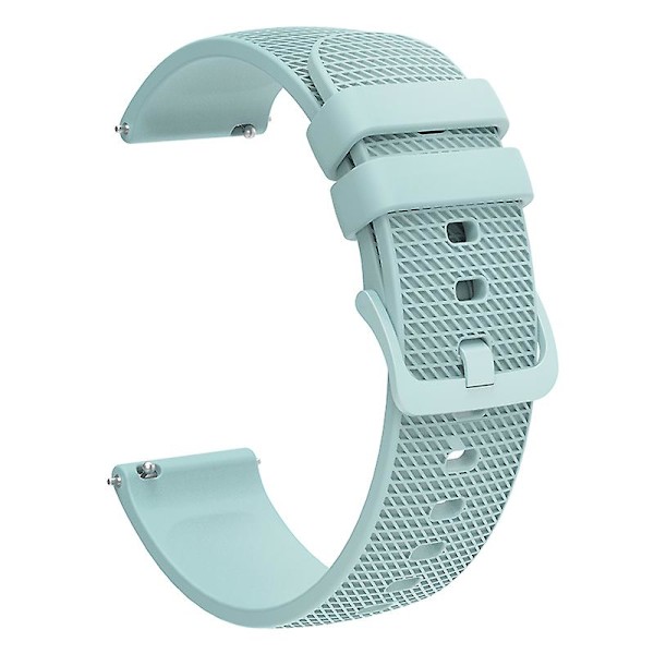 18mm Rutete Silikonurrem for Garmin Venu 3s / Forerunner 265s Light Green