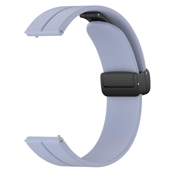 Til Huawei Watch GT 4 41mm / Garmin Venu 3S 18mm urrem i silikone med foldelås Baby Blue