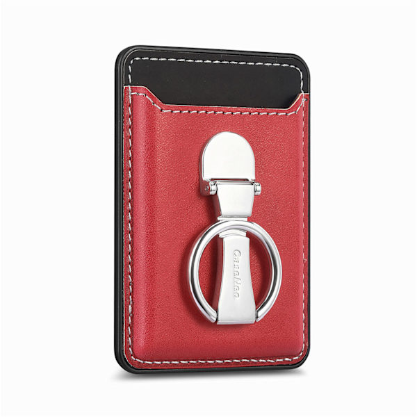 Magsafe-korthållare med magnetisk baksida, superstark magnetisk korthållarring handledsrem Red