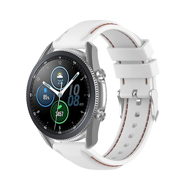 For Samsung Galaxy Watch 3 41mm 20mm Silikonarmbånd For Samsung Galaxy Watch 3 41mm White