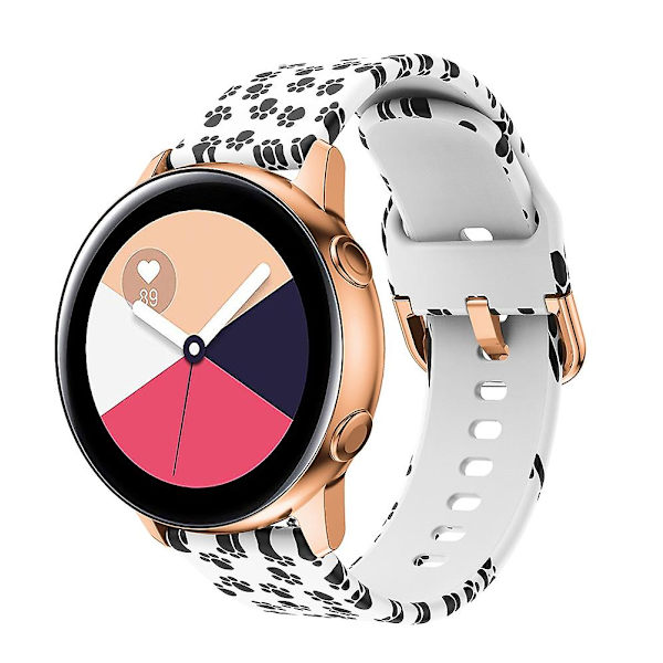 20 mm:n rannekoru Samsung Galaxy Watch Active -kellolle, solkikiinnityksellä varustettu ranneke B Samsung Galaxy Watch A