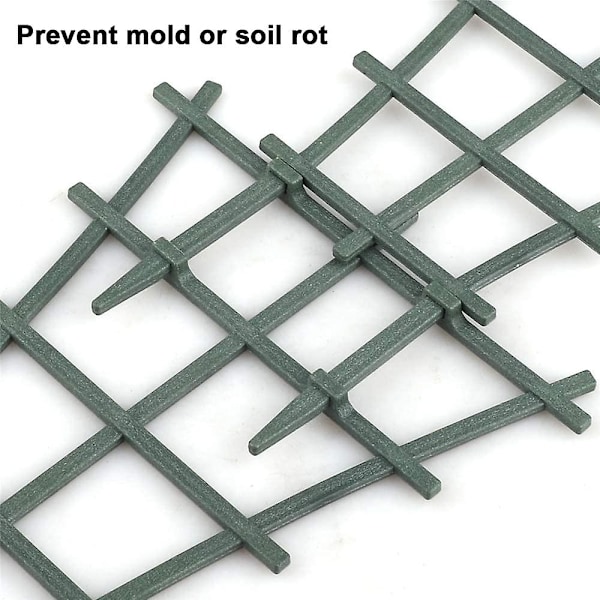 Krukväxtstöd, Spaljé för Inomhusväxter, Mini Växtstöd DIY Trädgårdsväxtstöd, överlappningsbar, Klätterspaljé Blomstöd för Krukväxter 6pcs