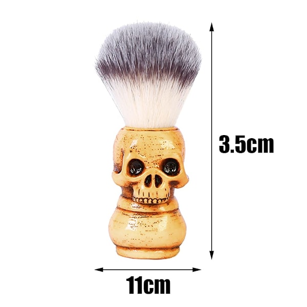 Barberkost med kraniehovedhåndtag (Gul)