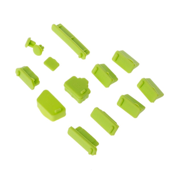 Antistoft dammpluggfärgglatt laddningsportpropp för Macbook Notebook Green