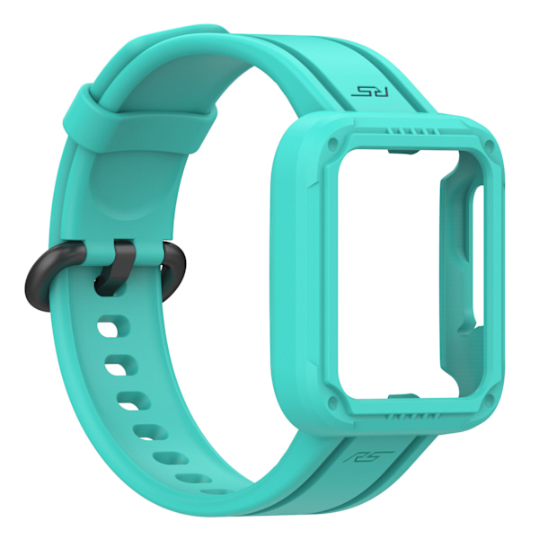 Passer for Redmi 1/Mi Watch Lite/Redmi 2/Mi Watch2 Lite Monokrom Silikon Integrert Klokkearmbånd Teal