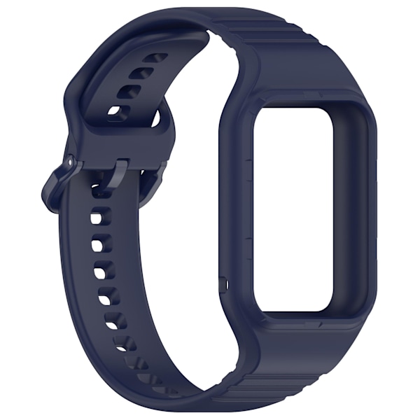 Til Xiaomi Smart Band 8 Pro Let Justerbar Urrem i Fleksibelt Silikone Navy Blue