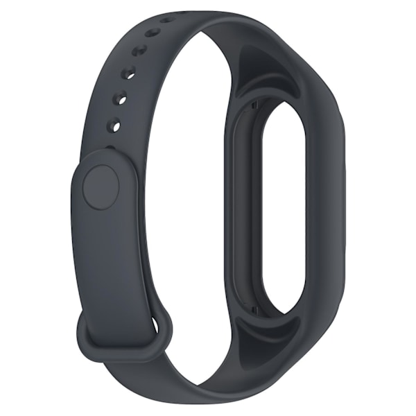 Vaihdettava silikonihihna Xiaomi Smart Band 8 -älykelloon, integroitu ranneke kotelokannella Dark grey, Dark Grey C Xiaomi Smart Band 8