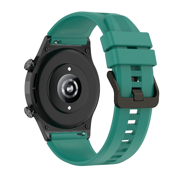 Honor Watch GS 4:lle pehmeä silikoniranneke 22 mm:n vaihtoranneke Dark Green