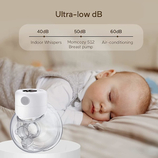 Bärbar bröstpump - LCD handsfree bröstpump
