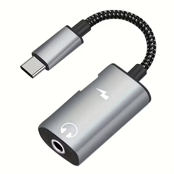Adapter USB-C Han OTG A Hun Datastik, Kabel Type C til USB (Grå) Gray
