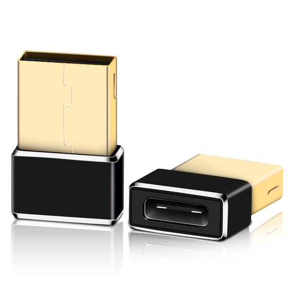 Adaptere Type C til USB OTG-konverter (sort)
