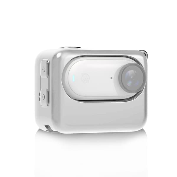 Silikonskyddsfodral - För Insta360 Go 3, Silikonfodral för kameraladdningsfodral (vit)