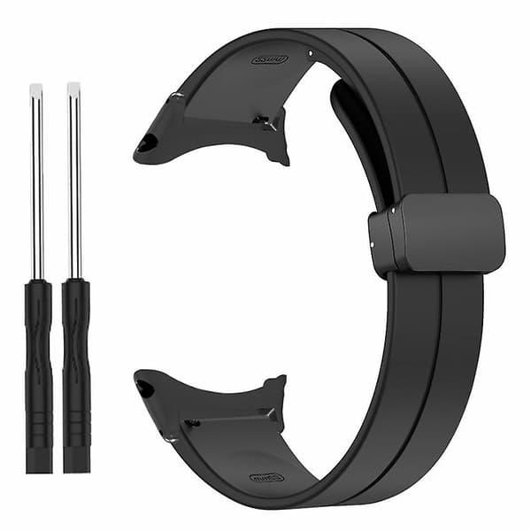 Magnetisk spænde 22mm rem udskiftning silikone urrem til Suunto Core Black
