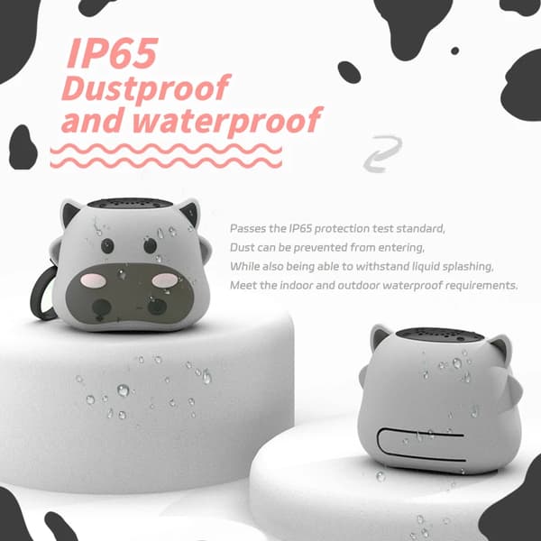 Bluetooth-kaiutin Tk440, Ip65 Vedenkestävä Tws Stereo (Lehmä)
