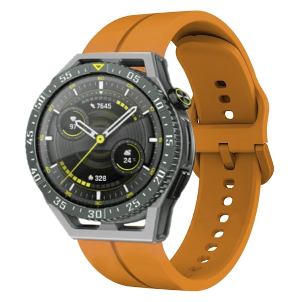 Silikoneurrem til Huawei Watch GT 3 SE Amber Yellow