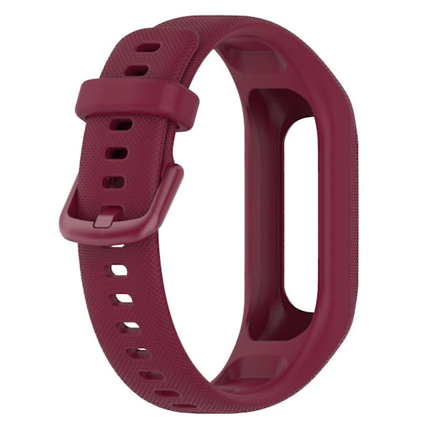 Antiskrapa silikonklockarmband med fodralsskydd för Garmin Vivosmart 5 Wine red, Wine Red C Garmin Vivosmart 5