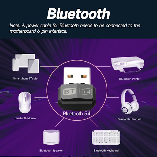 Bluetooth USB 5.4 -äänidongle-sovitin