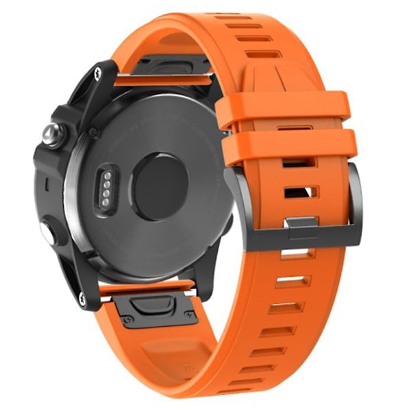 KLB-PWGJ-001 Til Garmin Fenix 7X / 7X Pro Ur Rem 26mm Silikone Urrem Orange