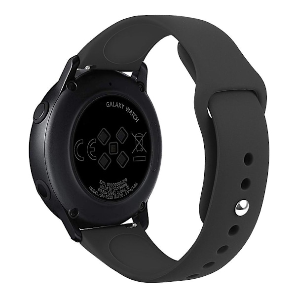 Fleksibelt silikoneur til Samsung Galaxy Watch Active 40mm SM-R500 Black A Samsung Galaxy Watch A