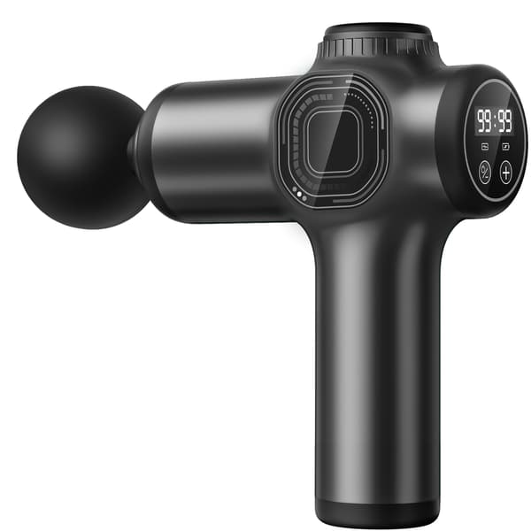 Massager Mini Muskel Justerbar med 8 Hoveder (Sort) Black