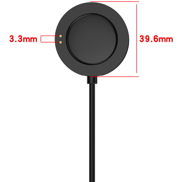 Oplader til Xiaomi Watch S4/S3/S2, 3.3FT USB A-kabel (kompatibel) Black