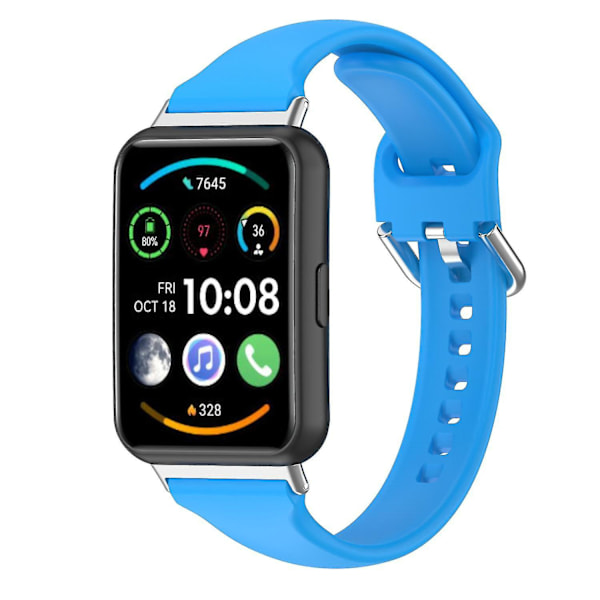 For Huawei Watch Fit 2 Silikone Rem til Ur, Quick Release Sport Rem, Udskiftningsarmbånd Blue, Blue K Huawei Watch Fit 2