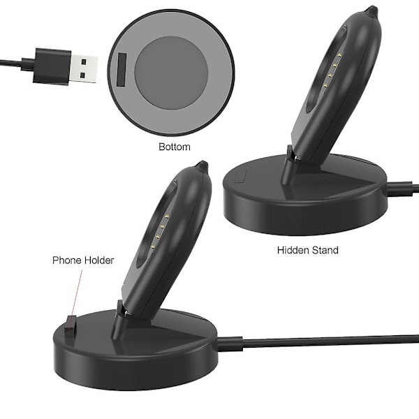 Data Stand USB-opladningskabelbeslag Strømadapter til Watch 3/2/3 Pro