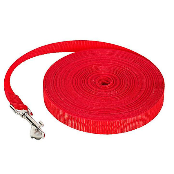 50m hundkoppel för husdjur, spårkoppel för utomhusbruk för stora hundar red 9m *2cm